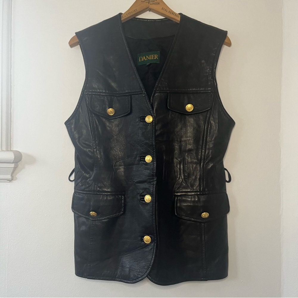 VINTAGE DANIER leather vest